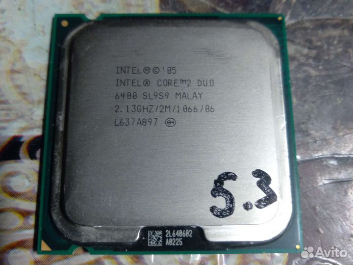 Процессоры на 775 сокет 2 ядра