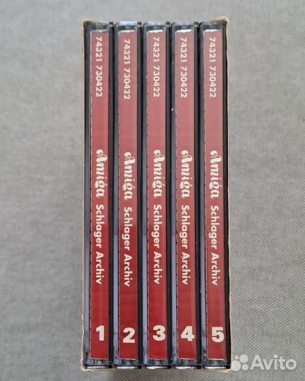 Бокс из 5 CD Amiga ГДР