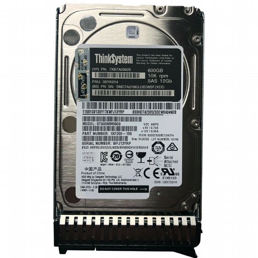 [7XB7A00025] Жесткий Диск Lenovo 600gb Sas 2,5" Hdd 7xb7a00025