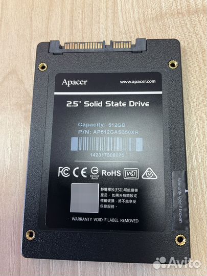 SSD Apacer AS350X 512Gb