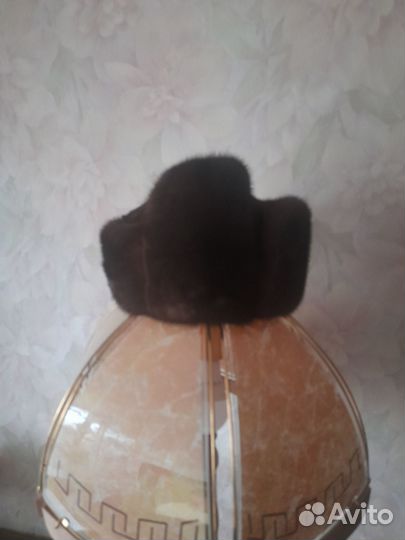 Норковая шапка мужская ушанка