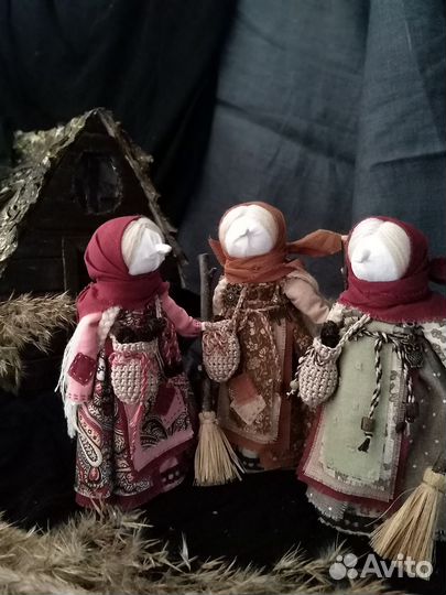 Баба-яга народная кукла оберег