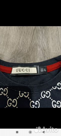 Футболка детская черная Gucci Гуччи 104 см(4 года)