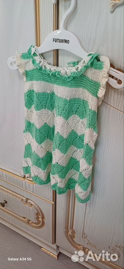 Платье вязаные детское