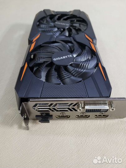 Видеокарта Gigabyte GTX 1050 ti Windforce OC 4gb