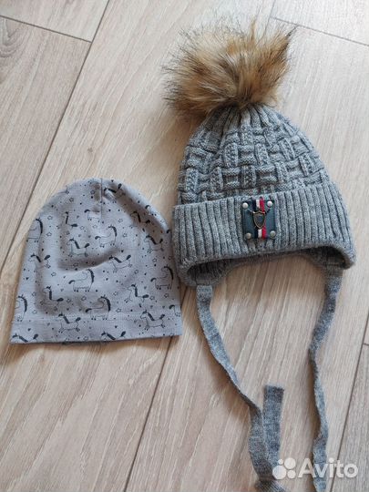 Шапка на мальчика 6-9 мес
