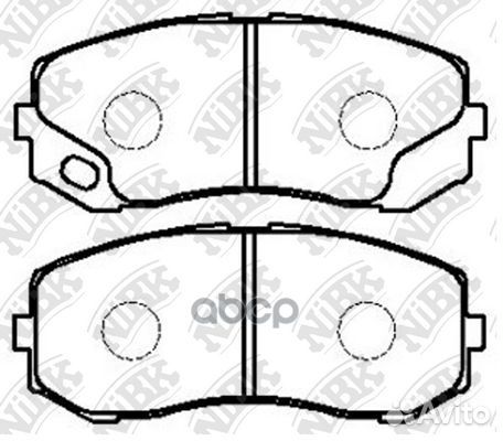 Колодки тормозные дисковые передн. mitsubishi C