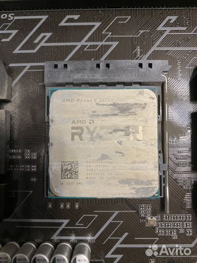 Мат. плата ab350 с процессором ryzen 5 и памятью