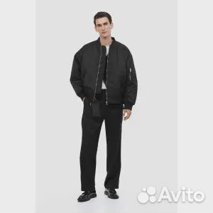 Куртка H&M Loose Fit Bomber, черный