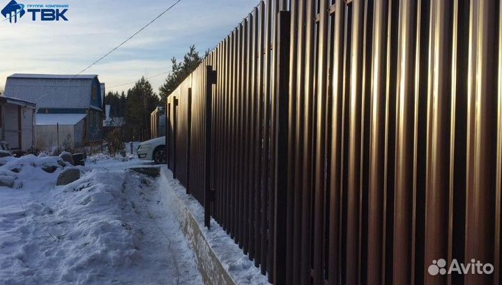 Евроштакетник / Металлоштакетник 130мм