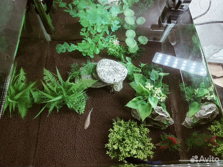 Украшение для аквариума и грунт