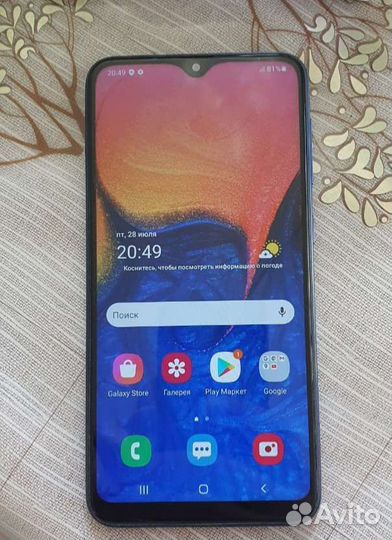 Телефон samsung galaxy a10