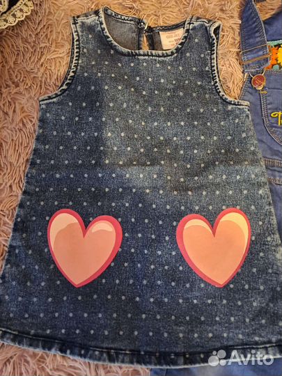 Джинсовые вещи для девочки 12/18