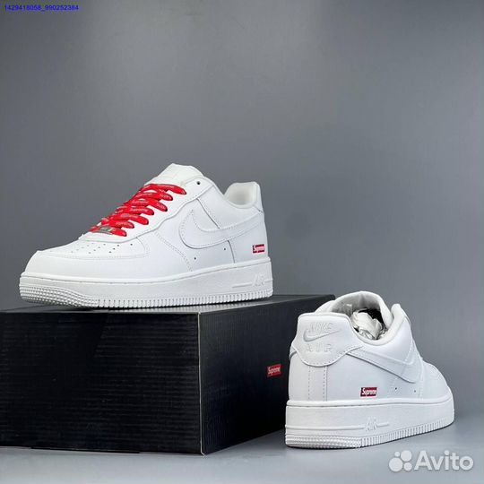 Кроссовки Nike Air Force 1 Low & Supreme (Арт.72007)