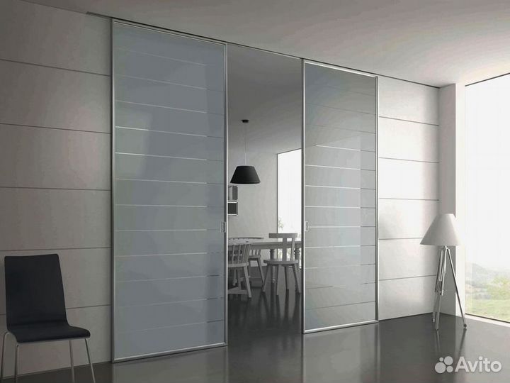 Стеклянные двери