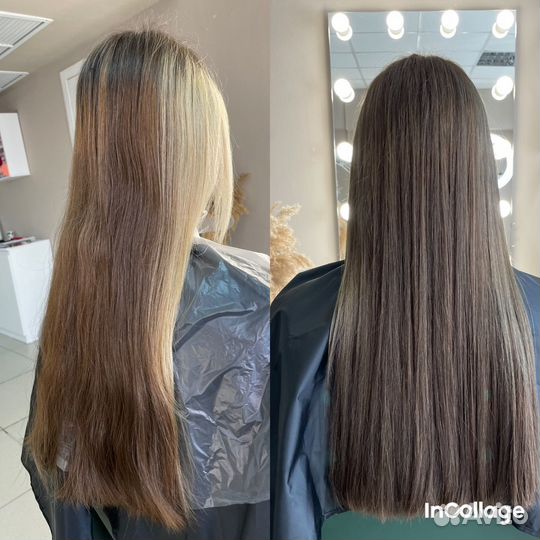 Окрашивание волос модель