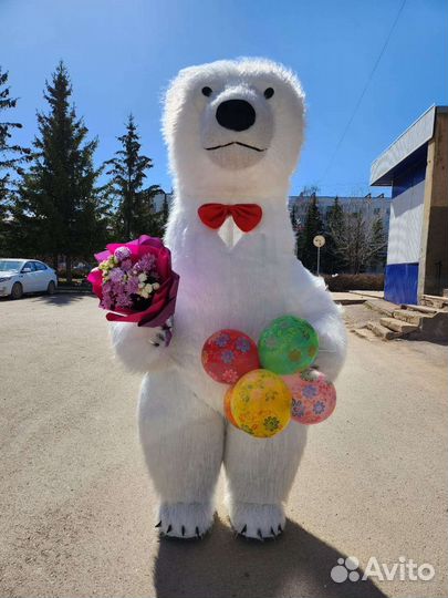 Белый мишка поздравление