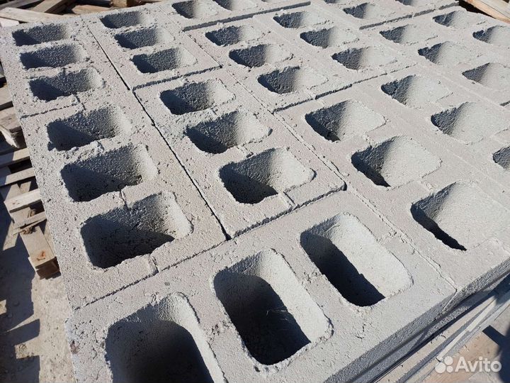 Блок керамзитобетонный 190х190х390.М75. Нал.Безнал