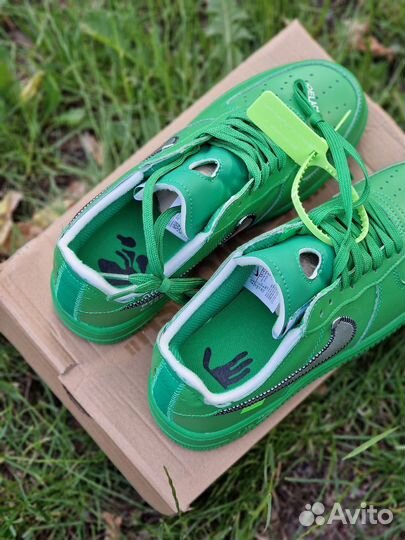 Off-White x Nike Air Force 1 Low Light Green Spark