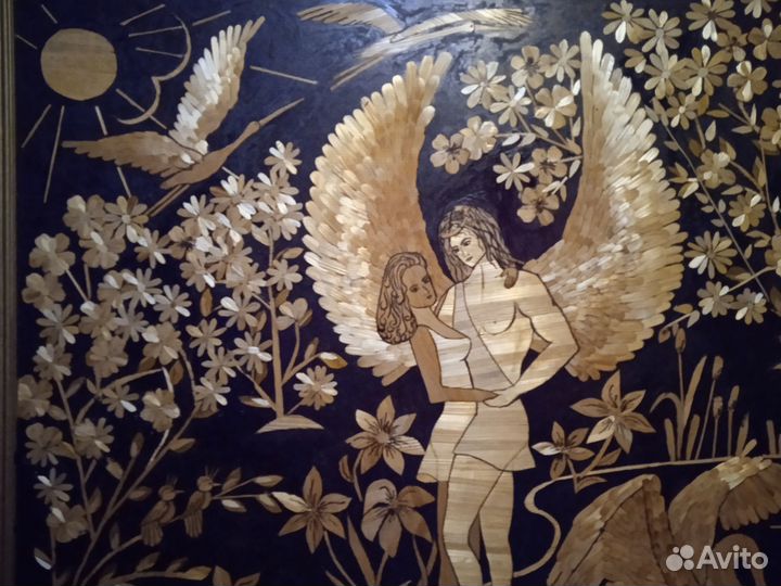 Картина солома 100х80