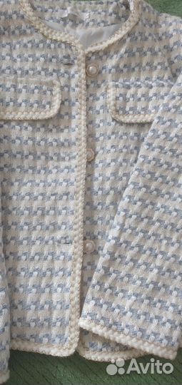 Твидовый пиджак в стиле chanel 42/44