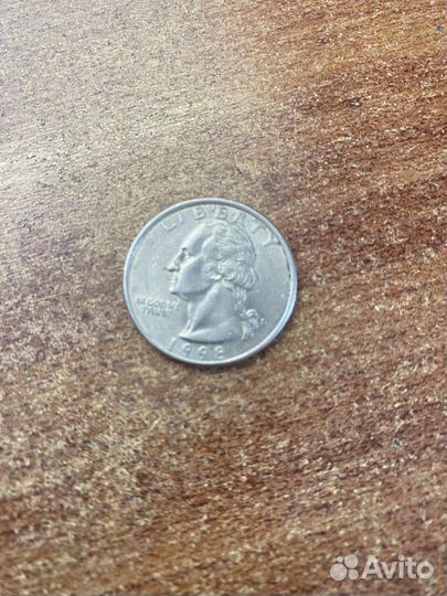 Манета 25 центов 1998 года