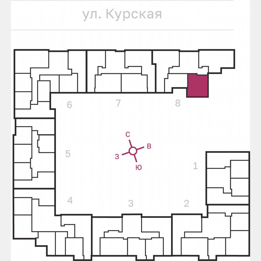 2-к. квартира, 57,3 м², 8/10 эт.