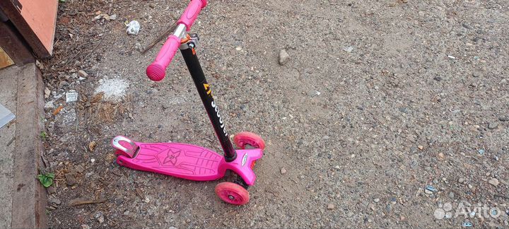 Самокат детский трехколесный бу