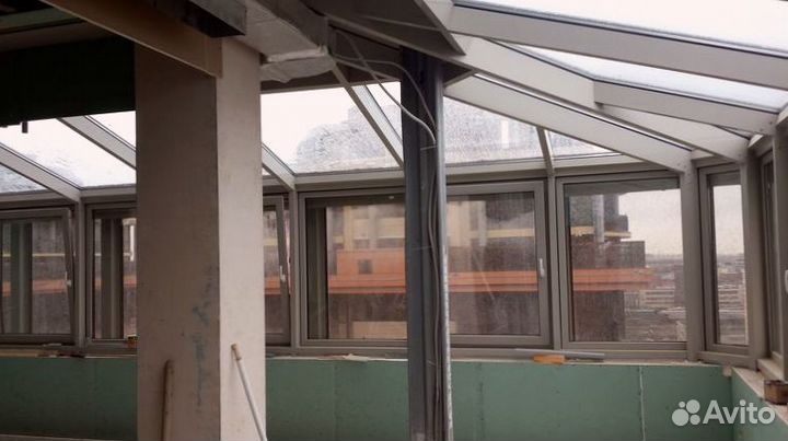 Стеклянная крыша, Остекление террас