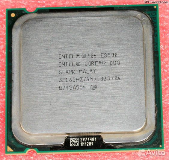Процессор Intel Core 2 Duo LGA775 с проверкой