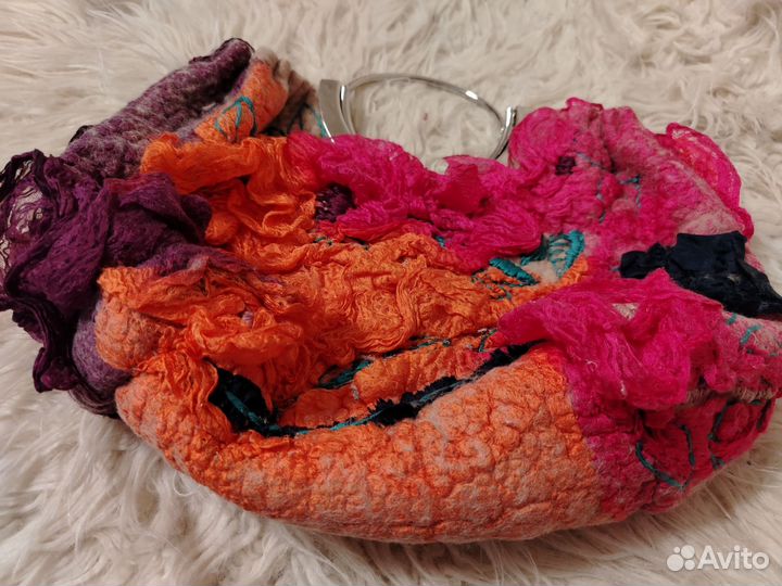 Женская сумочка, валяние. Ручная работа