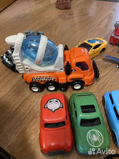 Детские машинки, лего автобус, мусоровоз