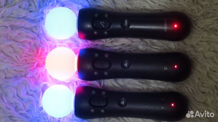 Контроллеры движени PlayStation Move PS3 / PS4 3шт