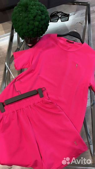 Спортивный костюм футболка и шорты YSL