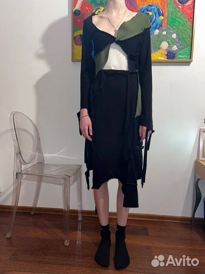 Maison margiela nevy свитшот платье