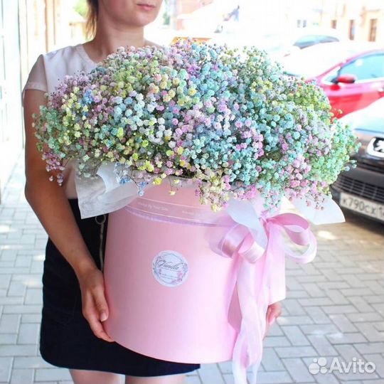 Гипсофила коробка огромная цветы гигантская