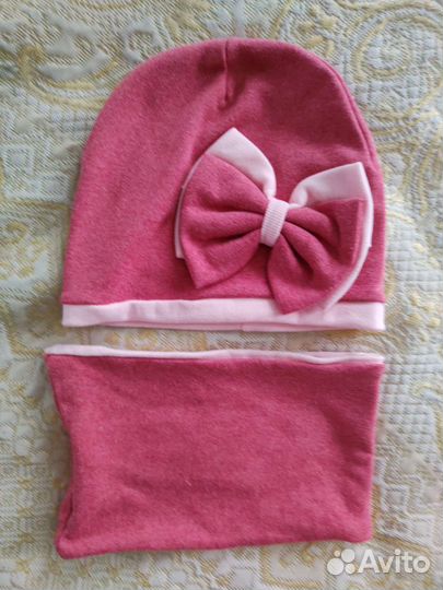 Комплект шапка+ снуд