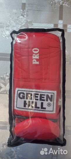 Боксерские перчатки green hill pro размер s