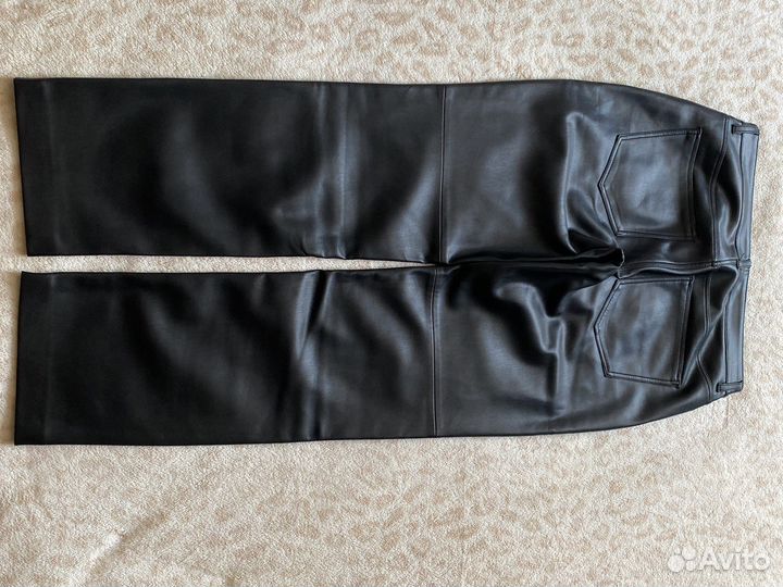 Кожаные брюки mango