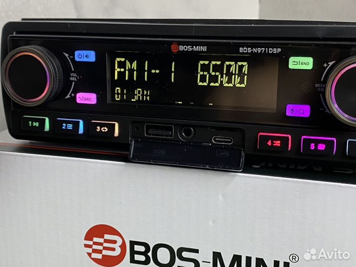 Магнитола 1 din bos mini DSP 9RCA арт653