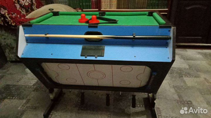 Аэрохоккей/кикер/бильярд 3 в 1