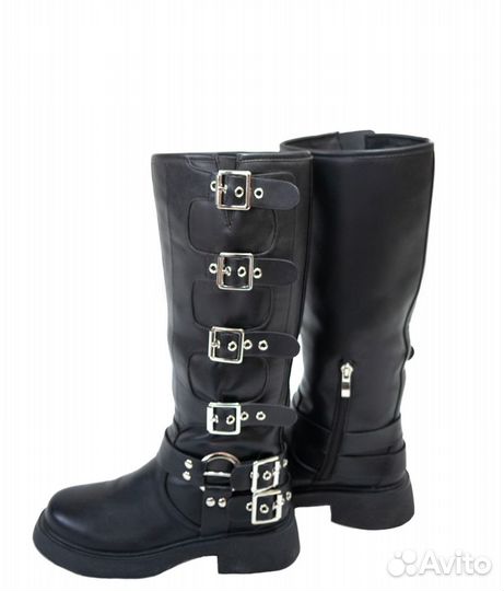Сапоги байкерские весенние чопперы женские