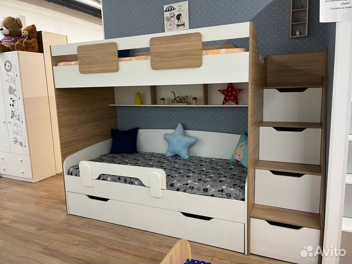Двухъярусная кровать чердак детская