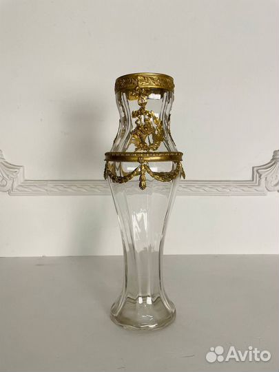 Антикварная Хрустальная ваза