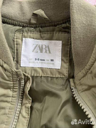 Бомбер для девочки zara