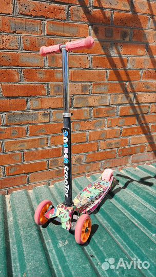 Самокат детский трехколесный бу