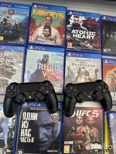 Sony playstation 4+112 игр. Гарантия