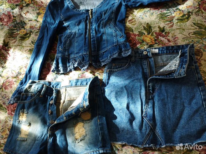 Юбка джинсовая