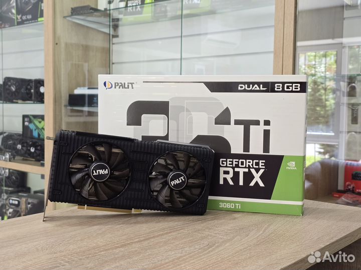 Видеокарта Palit RTX 3060 Ti Dual V1 (LHR)