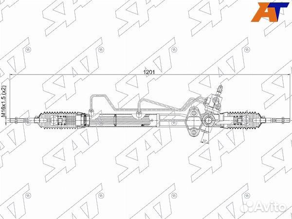 Рейка рулевая mitsubishi pajero